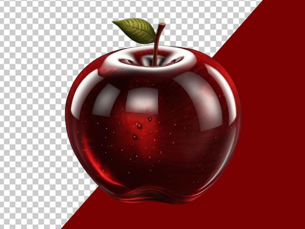 PSD verre à pomme rouge 3d