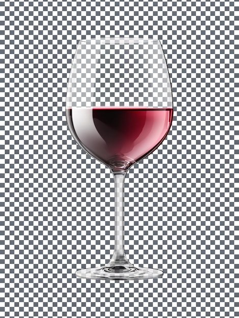 Un verre de vin délicieux isolé sur un fond transparent