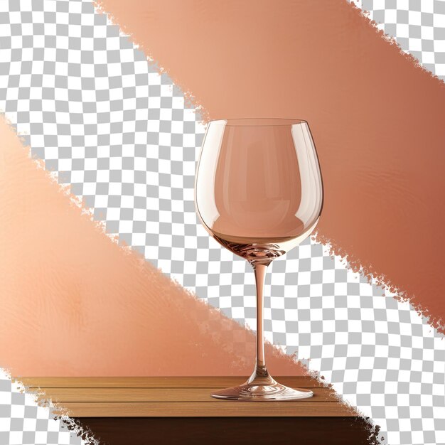 PSD verre à vin sur fond transparent