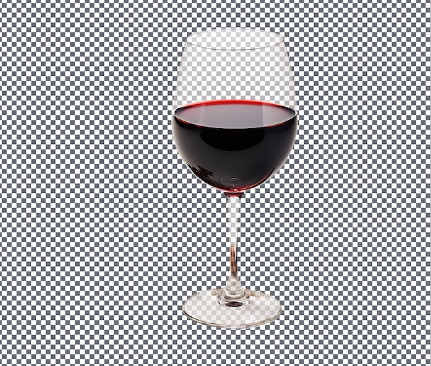 verre de vin frais isolé sur un fond transparent