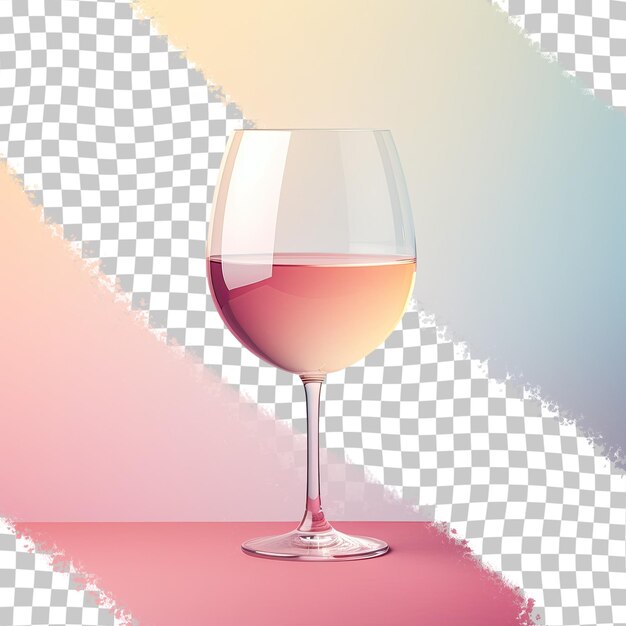 PSD verre à vin isolé sur fond transparent