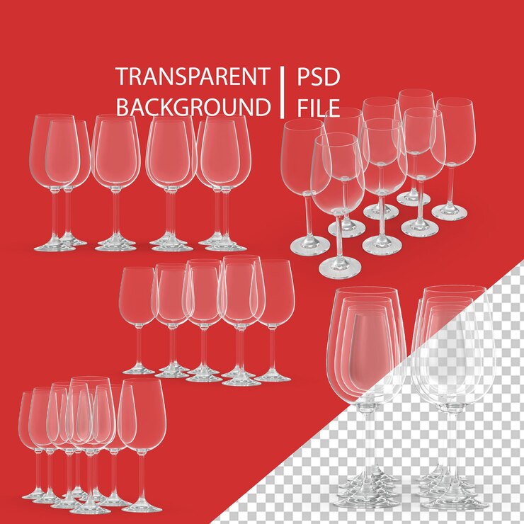 PSD verre de vin png