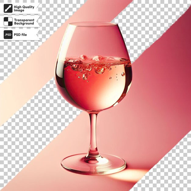 Verre De Vin Rouge En Psd Sur Fond Transparent