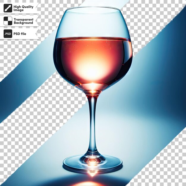 PSD verre de vin rouge en psd sur fond transparent