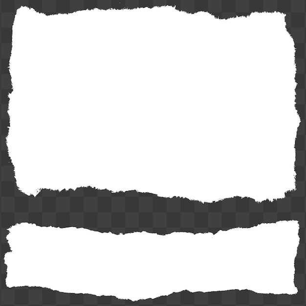 versatile torn paper for creative scrapbooking isolated on a transparent background