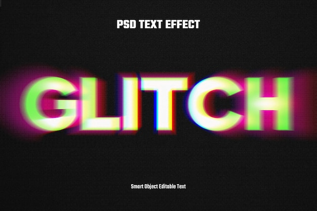 Verschiebung des rgb-glitch-text-effekts