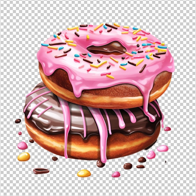 Verschiedene arten von donuts png