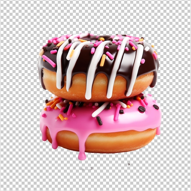 Verschiedene arten von donuts png