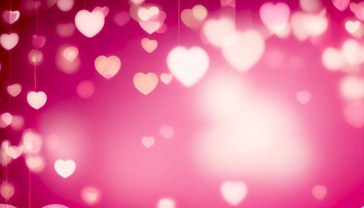PSD verschwommener valentinstag-hintergrund