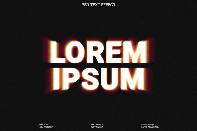Verschwommenes Schriftstil-Effekt