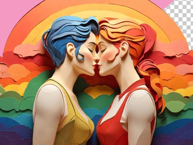 PSD versiegelt mit einem kuss feiern des internationalen kusstages