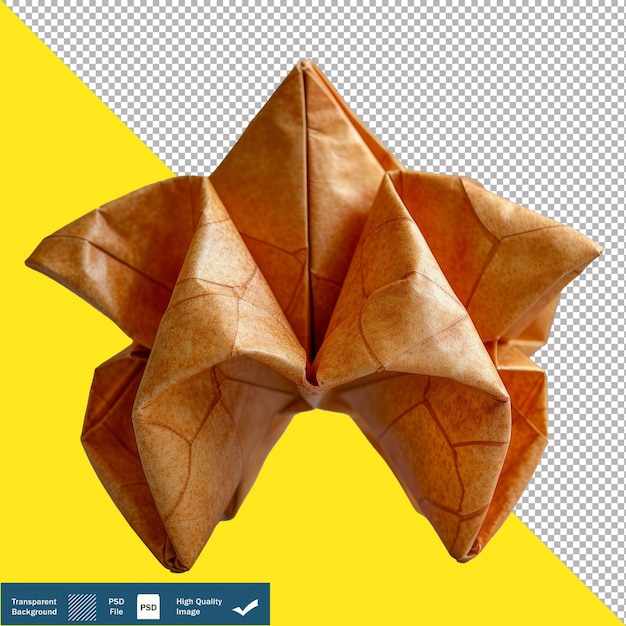 Version Origami D'un Cookie De Fortune De Base à Fond Transparent Png Psd