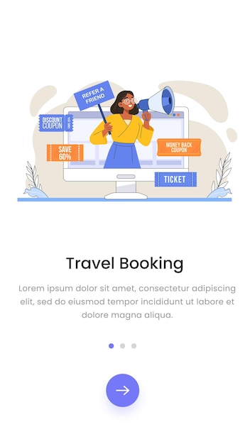 Vertikale Landungsseite Vektordesign Illustration Design Banner E-Commerce