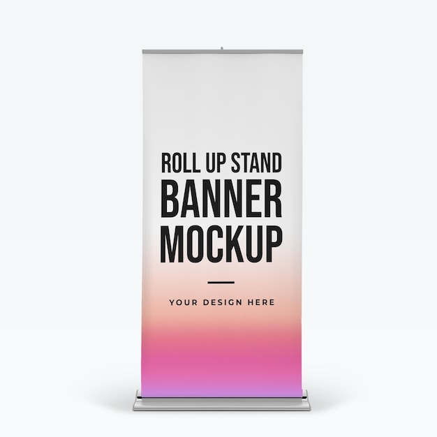 Vertikales Banner-Mockup für Werbung und Werbung
