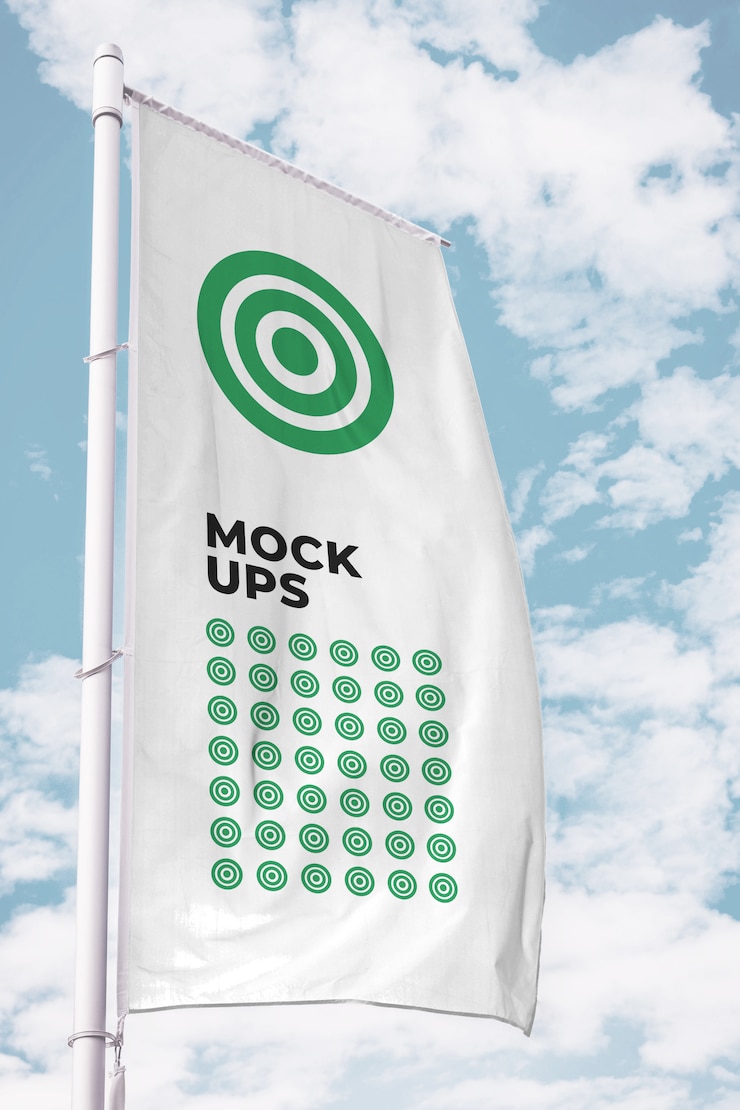 PSD vertikales flaggenmodell