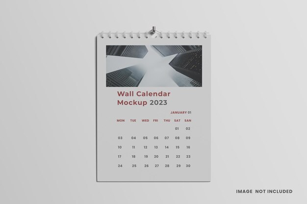 Vertikales wandkalender-modell