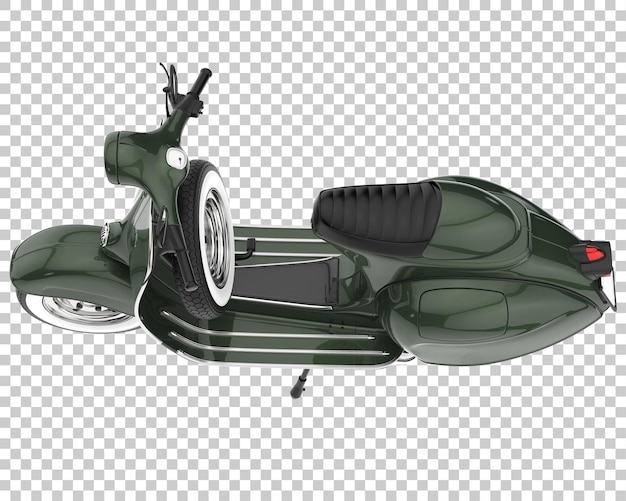 Vespa sobre fondo transparente. representación 3d - ilustración