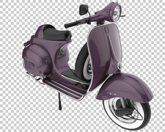 Vespa sobre fondo transparente. representación 3d - ilustración