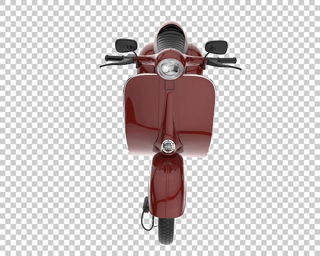 Vespa sobre fondo transparente. Representación 3d - ilustración