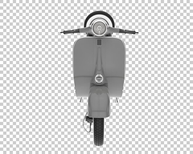 Vespa sobre fondo transparente. Representación 3d - ilustración