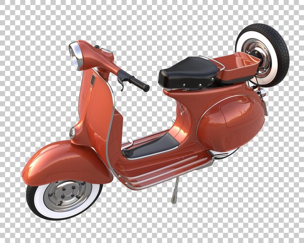 Vespa sobre fondo transparente. representación 3d - ilustración