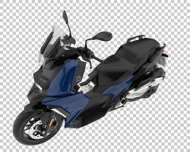 Vespa sobre fondo transparente. Representación 3d - ilustración