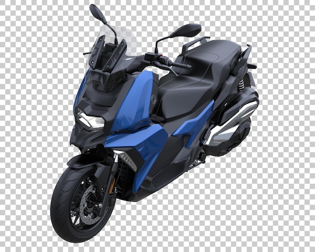 Vespa sobre fondo transparente. Representación 3d - ilustración