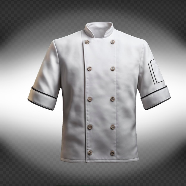 PSD el vestido blanco del chef está aislado.