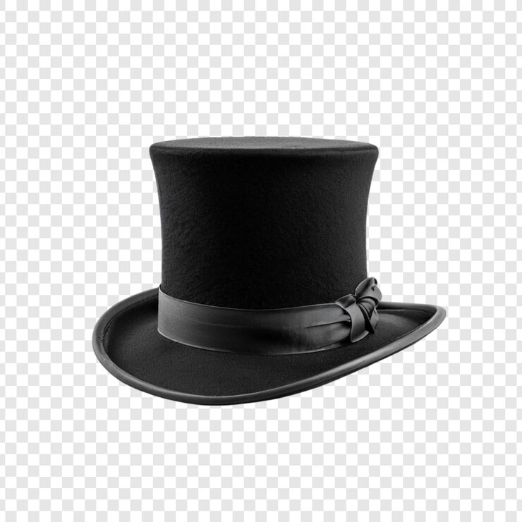 PSD vestido formal elegante con sombrero negro accesorios para caballeros de estilo clásico
