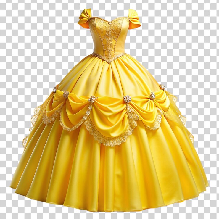 PSD vestuário de princesa isolado em fundo transparente