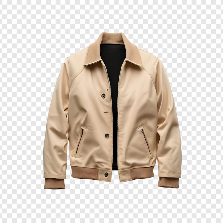 PSD vêtements extérieurs de mode d'automne pour hommes de couleur beige