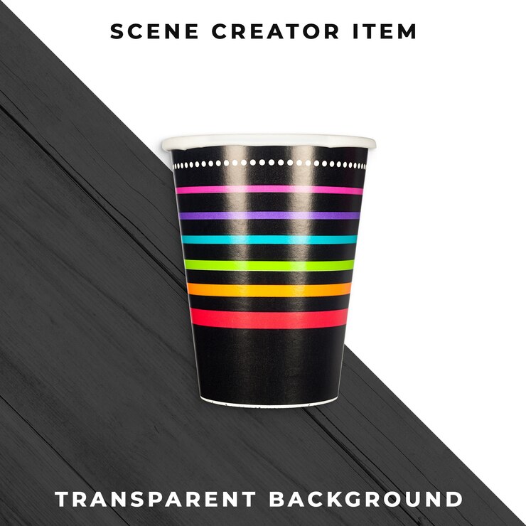 PSD vetro con strisce colorate trasparenti psd