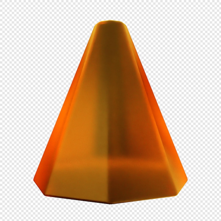PSD vetro geometrico 3d di colore giallo morbido
