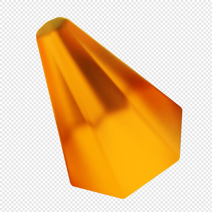 PSD vetro geometrico 3d di colore giallo morbido
