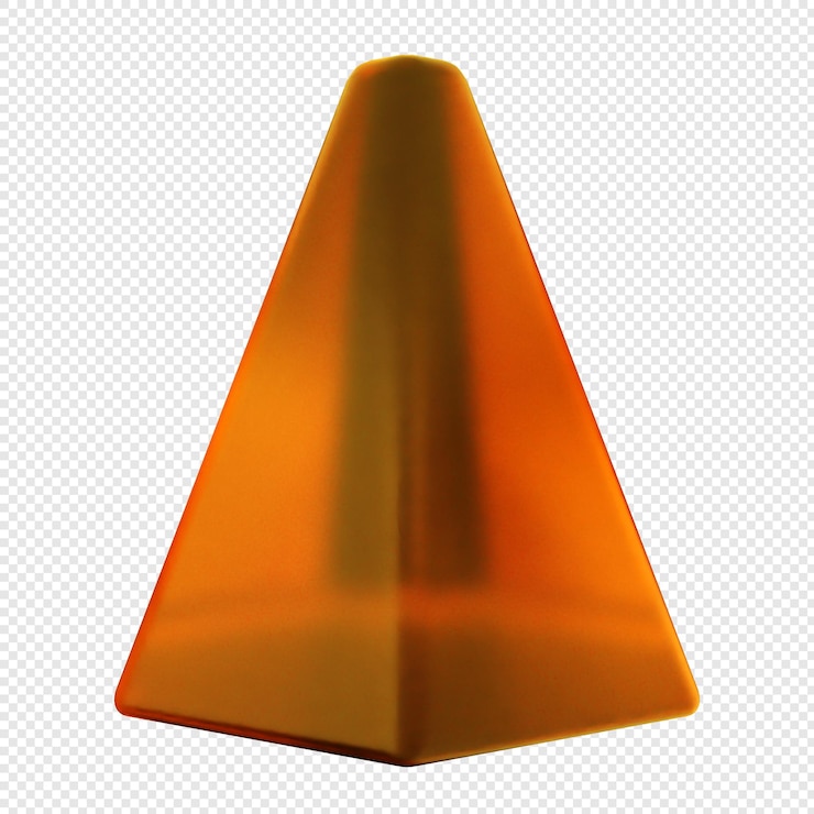 PSD vetro geometrico 3d di colore giallo morbido
