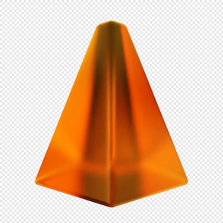 PSD vetro geometrico 3d di colore giallo morbido