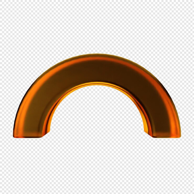 PSD vetro geometrico 3d di colore giallo morbido