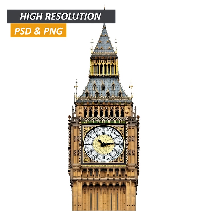 PSD věž s hodinami big ben, londýn