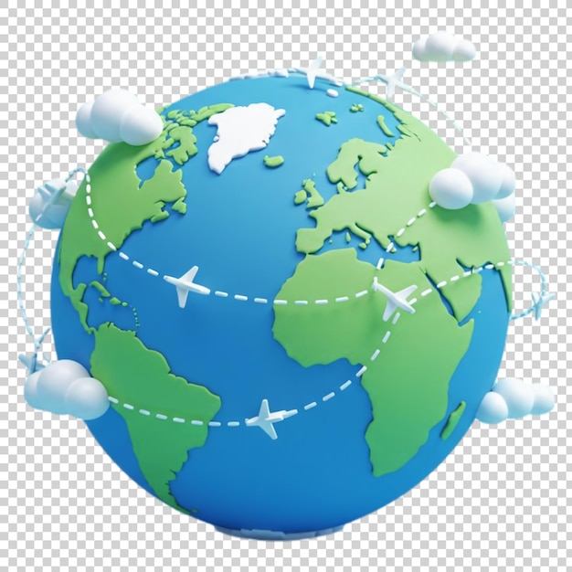 Viajar ao redor do mundo com aviões e explorar diferentes destinos