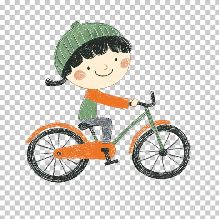 PSD viajar en bicicleta png