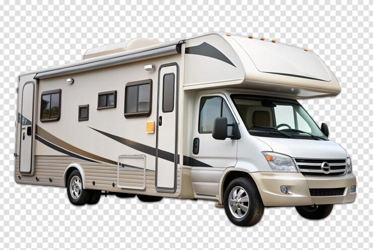 PSD viajar em rv explorando montanhas, vales e parques nacionais