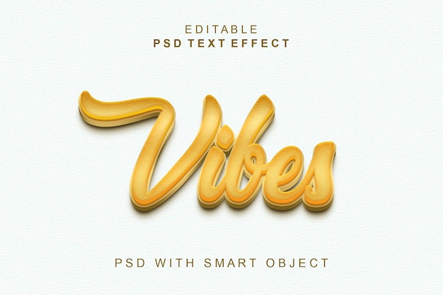 Vibes 3D-Text-Effekt