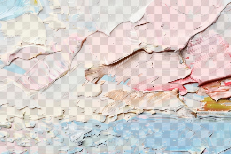 PSD vibrant abstract png paint texture overlay transparent background