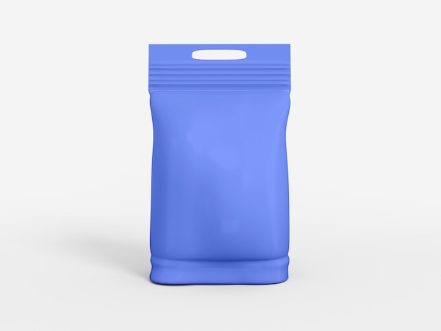 Vibrant Blue StandUp Pouch Mockup para embalagem de produtos