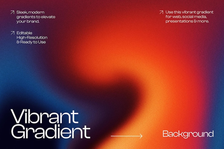 PSD vibrant gradient background for modern branding