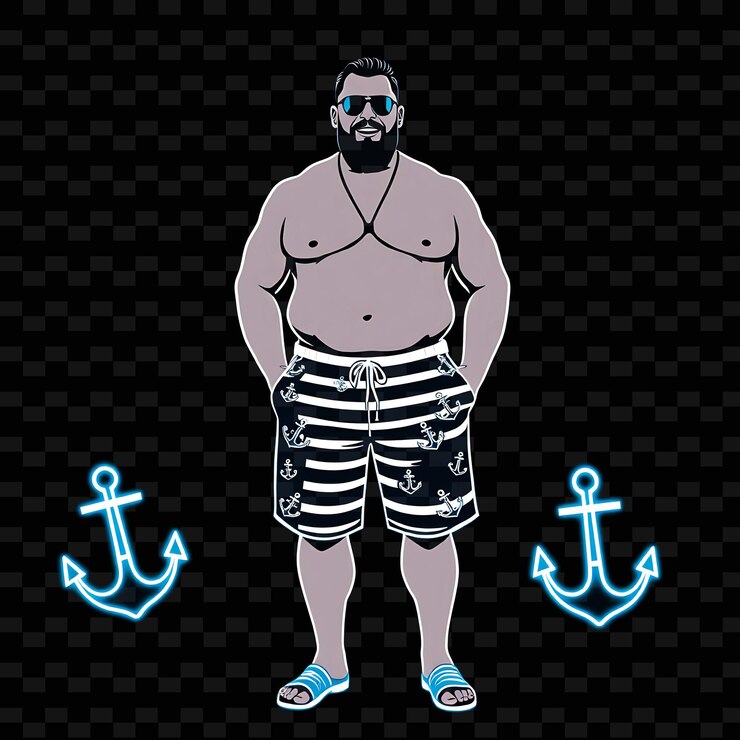 PSD vibrant of neon digital art assets con ilustraciones de personas de neón de png y estilo monoline