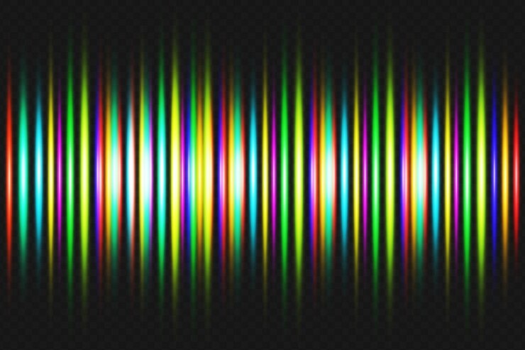 PSD vibrant rainbow lightwave abstract (vibrante regenbogen-lichtwelle)