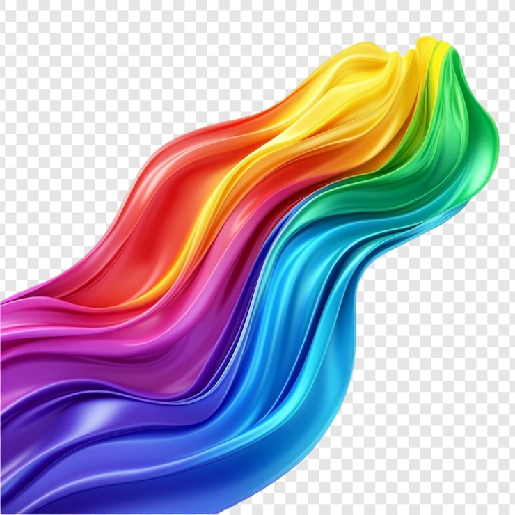PSD vibrant rainbow swirl a symphony of colors