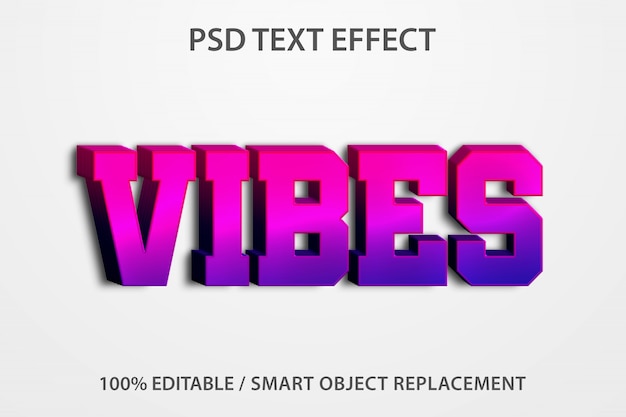 Vibrations D'effet De Texte Modifiables