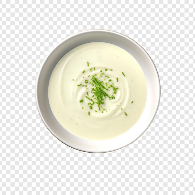 Vichyssoise Isolée Sur Fond Transparent